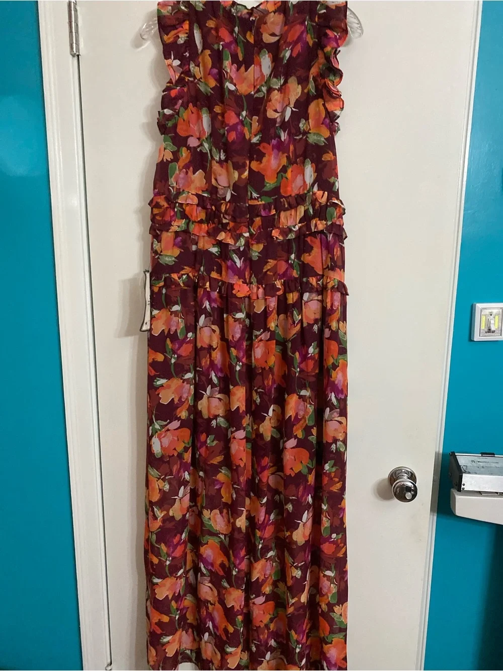 floral applique dress Vintage Rose Colette CL5143 Long Formal Glitter Prom Silver Prom Short Cap ☀️SIZE☀️:XL Breezy Cloth
